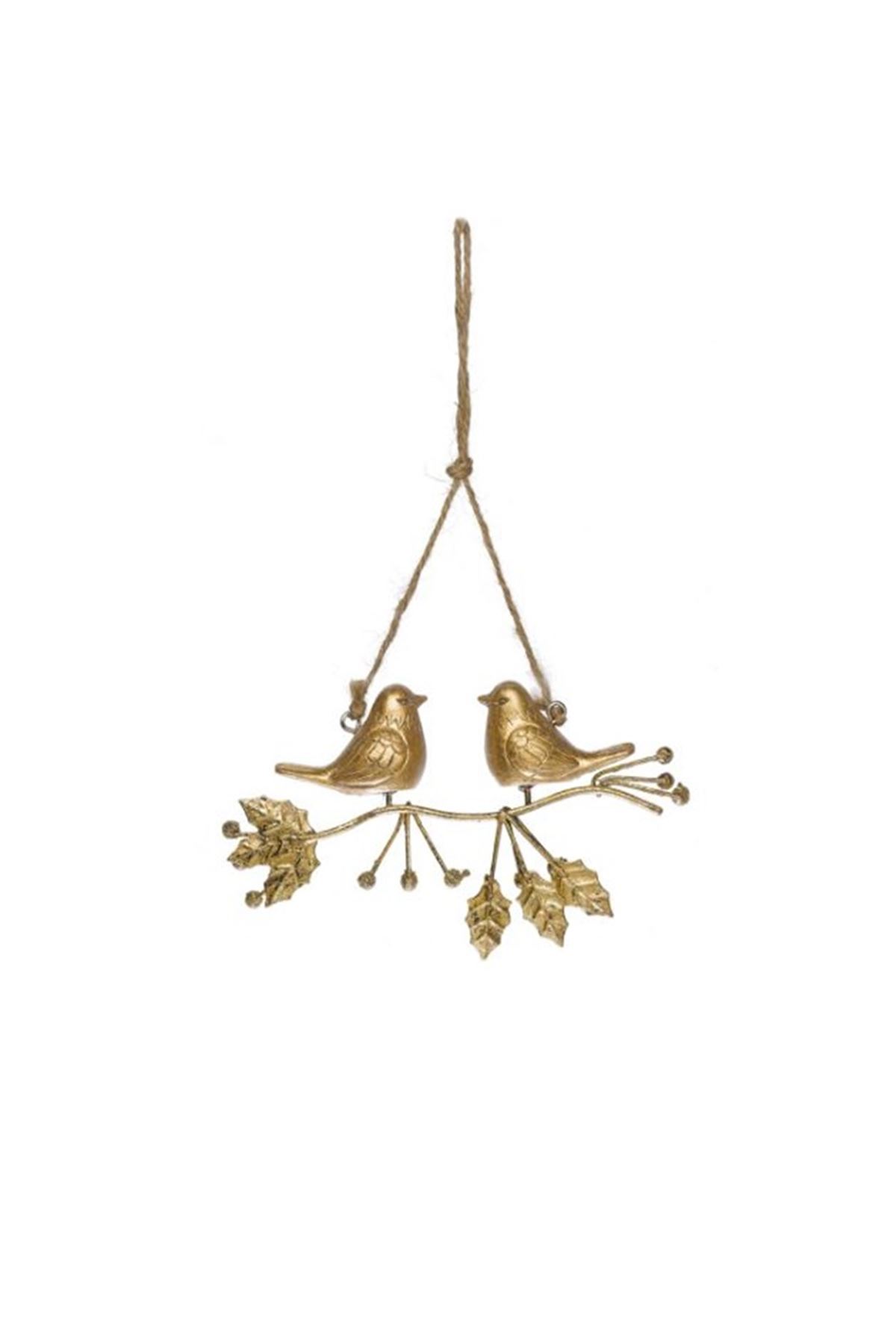 Paşabahçe Gold Kuş Duvar Süsü 9x14cm