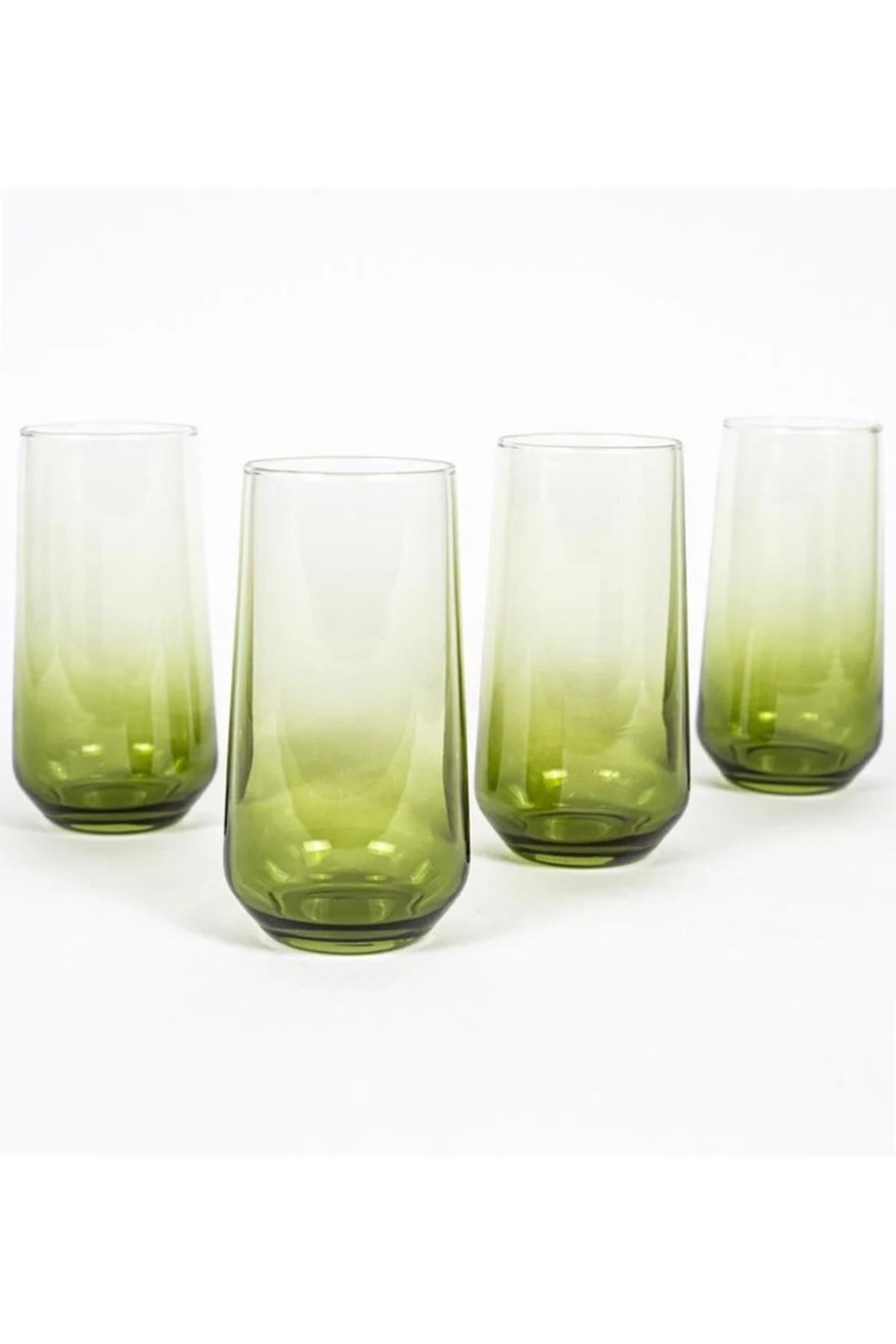 6 Kişilik Yeşil Degrade Meşrubat Bardağı 470cc