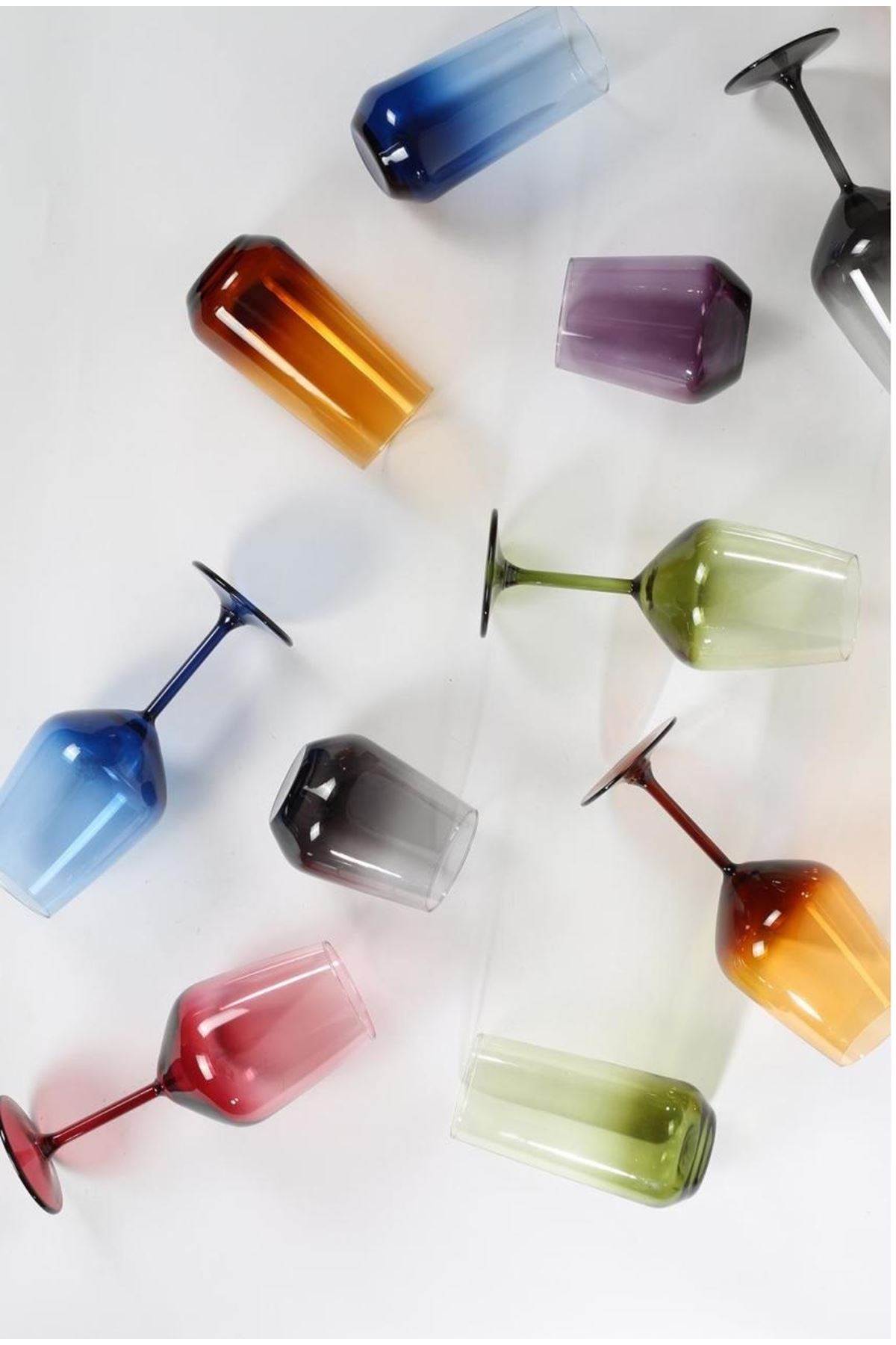 6 Kişilik Yeşil Degrade Meşrubat Bardağı 470cc