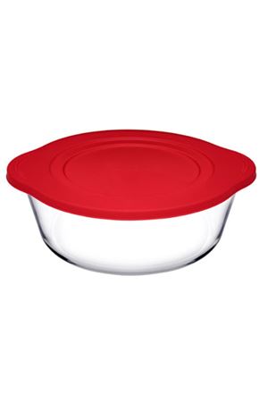 Borcam Kırmızı Plastik Kapaklı Tencere 2 Litre