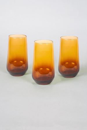 6 Kişilik Amber Degrade Meşrubat Bardağı 470cc