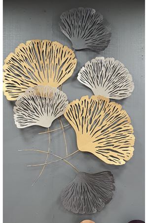 Metal Yaprak Duvar Süsü 64x102cm