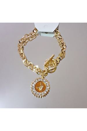 Altın Kaplama Tuğralı Bileklik