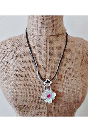 Gümüş Kaplama Zirkon Taşlı Kolye