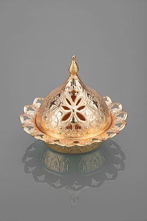 Gold Metal Orta Boy Lokumluk 10cm