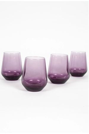 6 Kişilik Degrade Mürdüm Su Bardağı 425cc