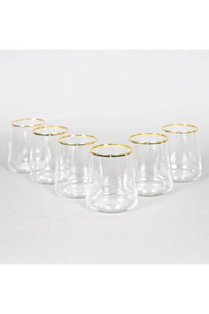 Ağız Yaldızlı 6 Lı Su Bardağı 380cc