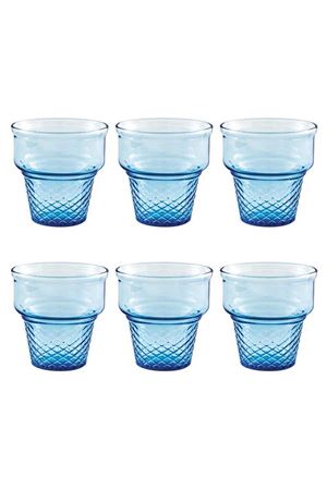 Paşabahçe Mını Cornet 6 Lı Mavi Dondurmalık 245Cc