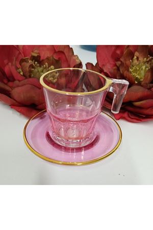 Paşabahçe Pembe Lüster 2 Lı Türk Kahvesi Takımı 70cc 