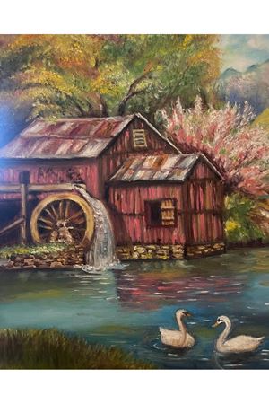 “Doğa, nefestir” Tuval Üzerine Yağlı Boya Tablo Ölçü:50cmx70cm 