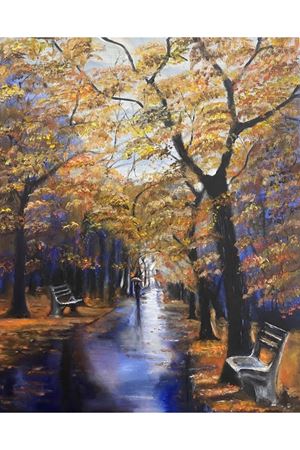 “Kasım ‘ın rengi” Tuval Üzerine Yağlı Boya Tablo Ölçü:50cmx70cm   