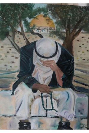 “Ruhumuzu inşa eden duygudur hüzün ” Tuval Üzerine Yağlı Boya Tablo Ölçü:50cmx70cm 