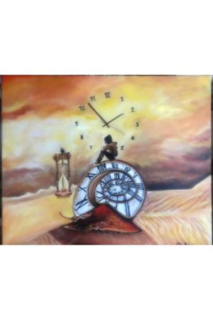 “Güzel şeyler zaman alır “  Tuval Üzerine Yağlı Boya Tablo Ölçü:50cmx70cm   