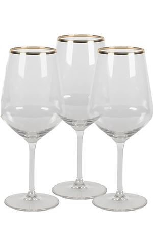 Paşabahçe 18 Parça Ağız Yaldızlı Bardak Seti