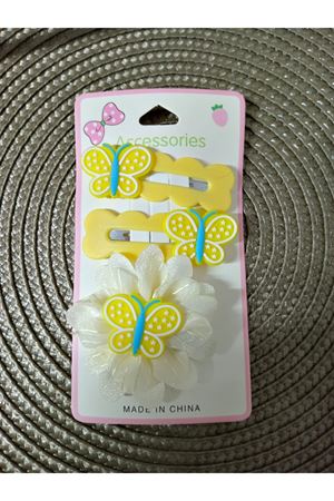 3 Parça Kelebek Çocuk Pens Toka Seti