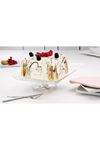Paşabahçe Crystallin Madlen Ayaklı Kek Standı 24x24cm