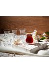 Pasabahce Aurora 12 Piece Tea Glass&Saucer, Person of 6