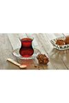 Pasabahce Aurora 12 Piece Tea Glass&Saucer, Person of 6