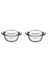 Pasabahce Basic Glass Storage Container, Set of 2
