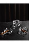 Nude Glass Clear Cigar Ashtray, 13x18cm
