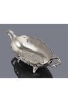 Gümüş Metal Çikolatalık Dekoratif Gondol 39x16cm h.17cm