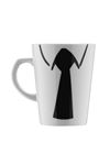 Porselen Kravat Desenli Artemis Mug Kupa 300cc