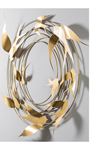 Metal Gold Kuşlar Ev Ofis Otel Duvar Süsü 140x79cm