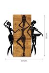 Metal Ahşap Afrika Ev Ofis Otel Duvar Süsü 54x58cm