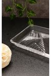 Paşabahçe Crystallin Madlen 2 li Servis Tabağı 28x17cm  